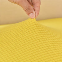 Thumbnail for Housse Assise de Canapé d'Angle Jacquard Jaune