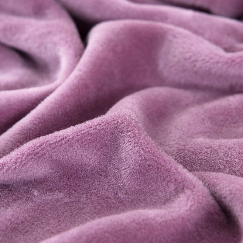 Housse de Coussin Velours Mauve