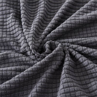 Thumbnail for Housse Assise de Canapé d'Angle Jacquard Gris Anthracite