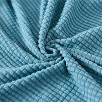 Thumbnail for Housse Assise de Canapé d'Angle Jacquard Bleu Clair