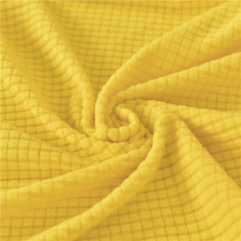 Housse Assise de Canapé d'Angle Jacquard Jaune