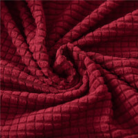 Thumbnail for Housse Assise de Canapé d'Angle Jacquard Rouge