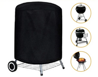 Thumbnail for Housse imperméable pour barbecue rond Weber installée sur un barbecue.