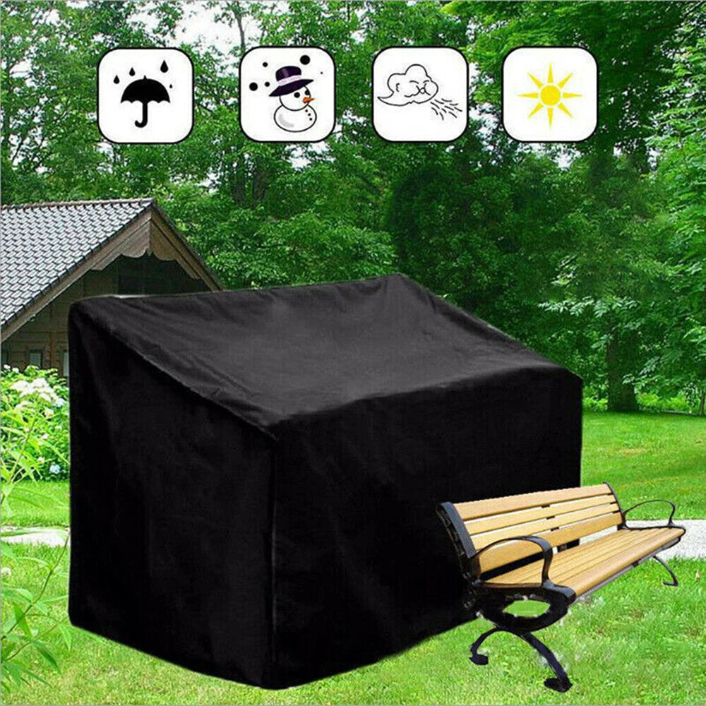 Housse imperméable en polyester pour mobilier de jardin, disponible en plusieurs tailles pour une compatibilité parfaite.